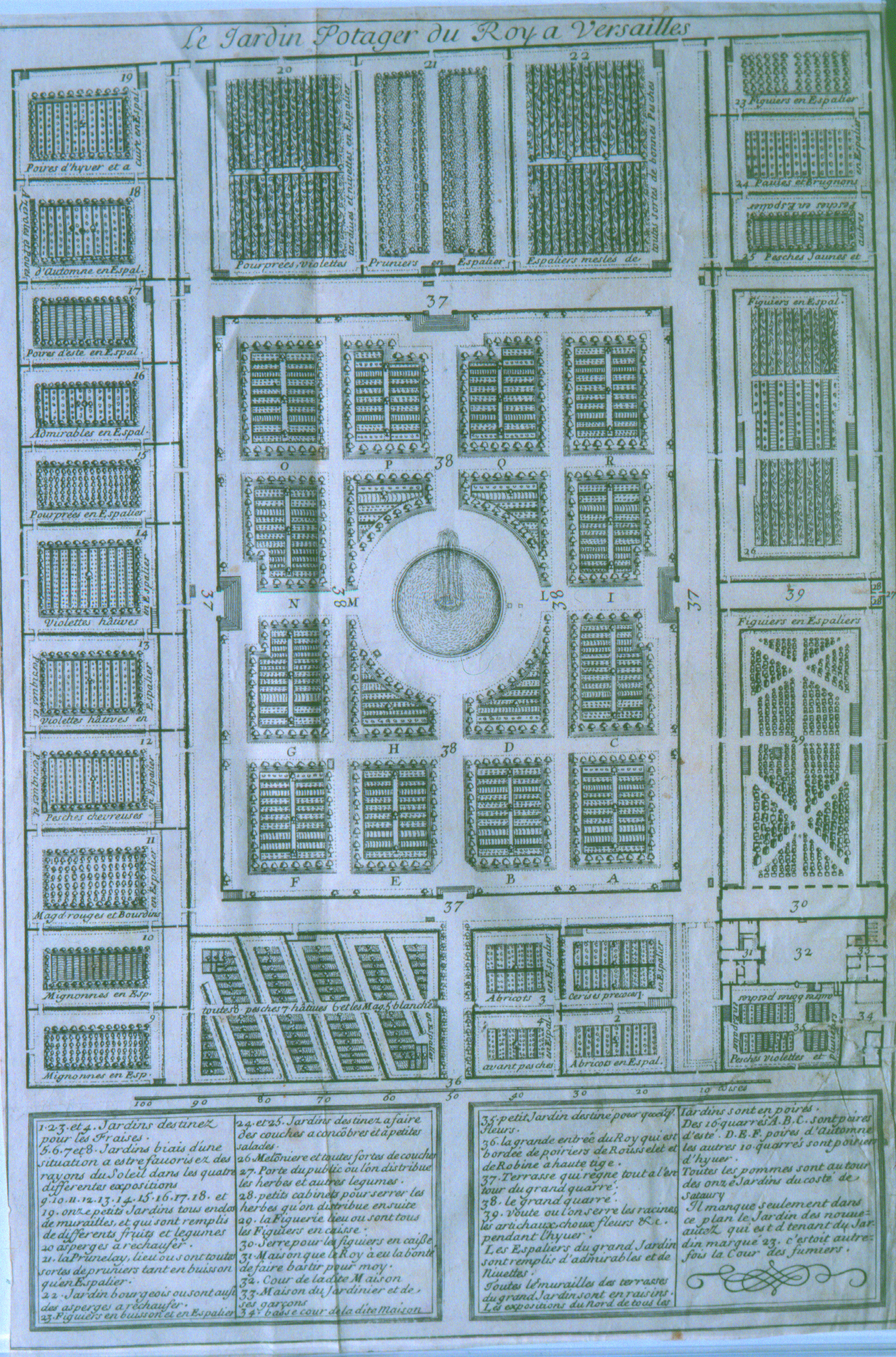Le jardin Potager du Roy a Versailles (intitulé d&rsquo;origine)
