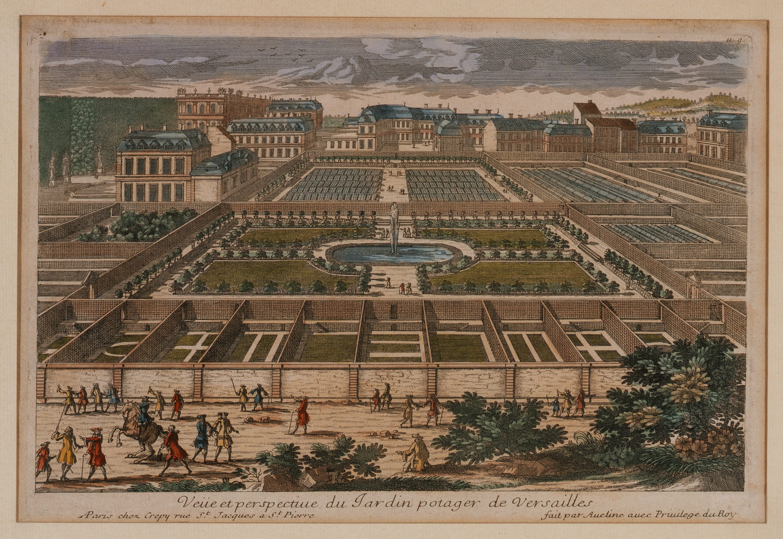 Veüe et perspective du Jardin potager de Versailles (intitulé d&rsquo;origine)