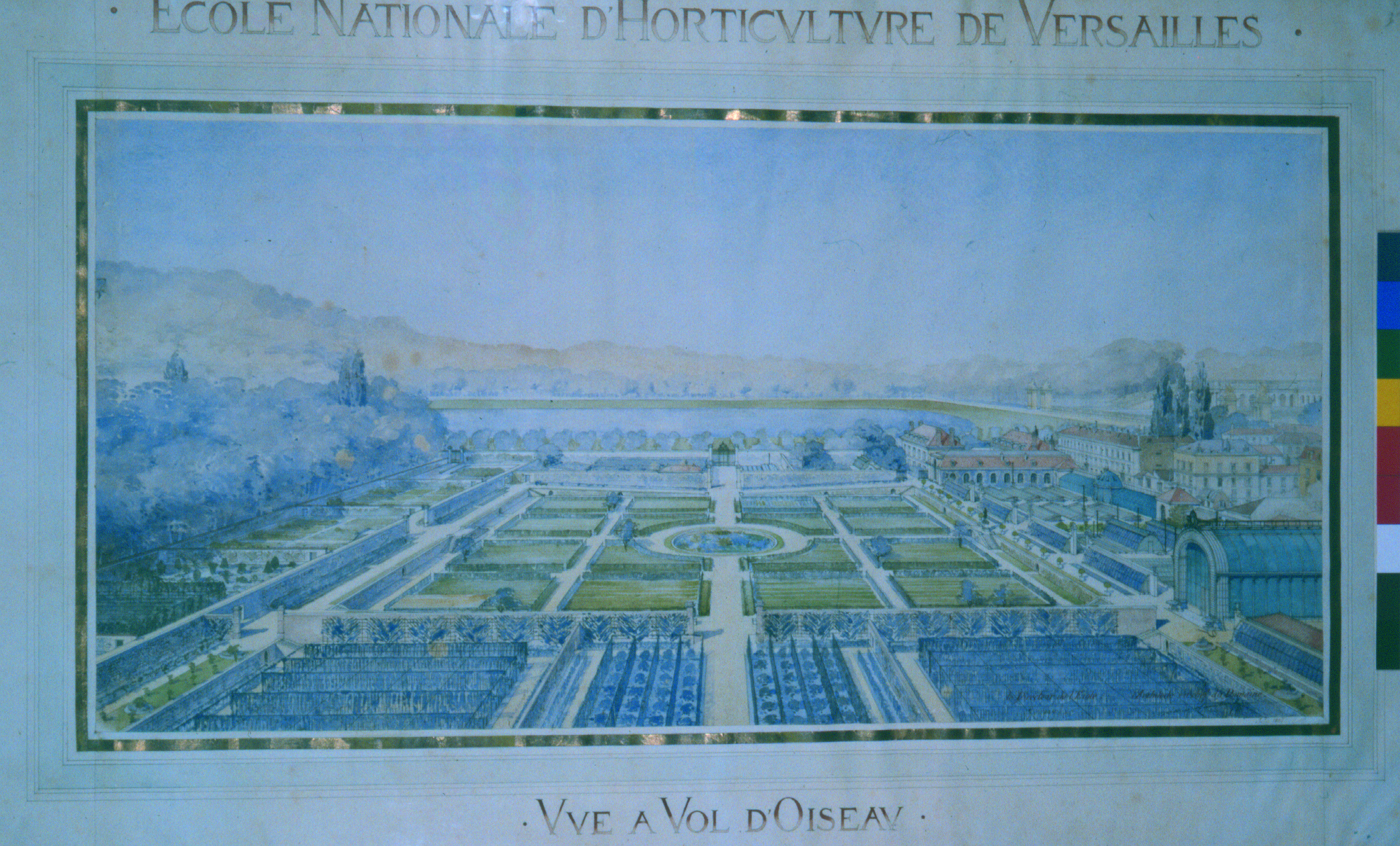 Ecole nationale d&rsquo;Horticulture. Vue à vol d&rsquo;oiseau. (intitulé d&rsquo;origine)